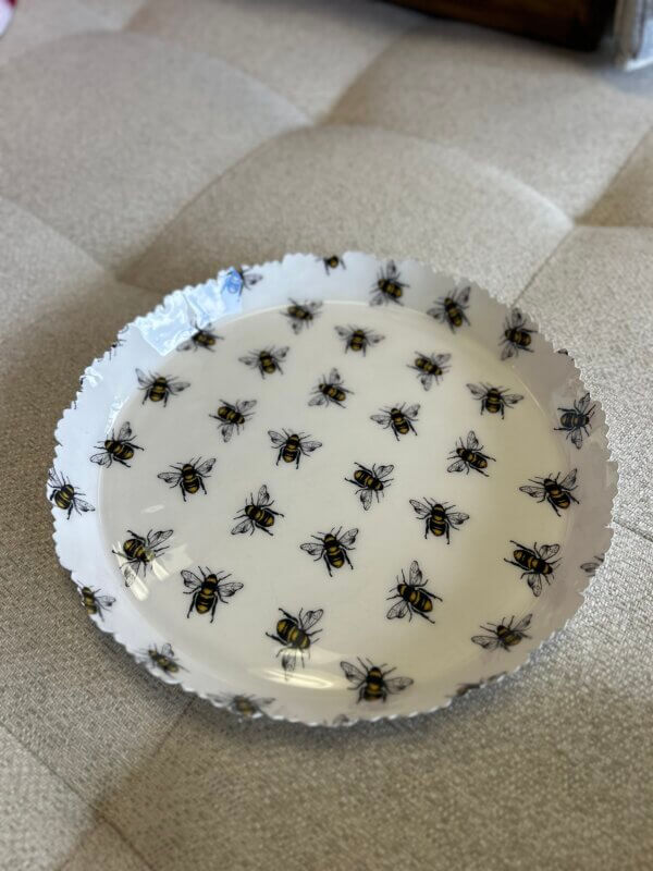 Enamel Bee Plate