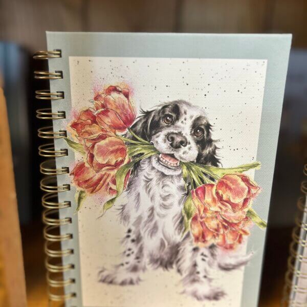 Dog & Flowers Notebook