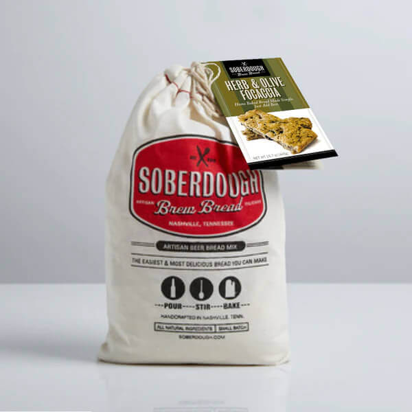 Herb & Olive Focaccia Soberdough Brew Bread