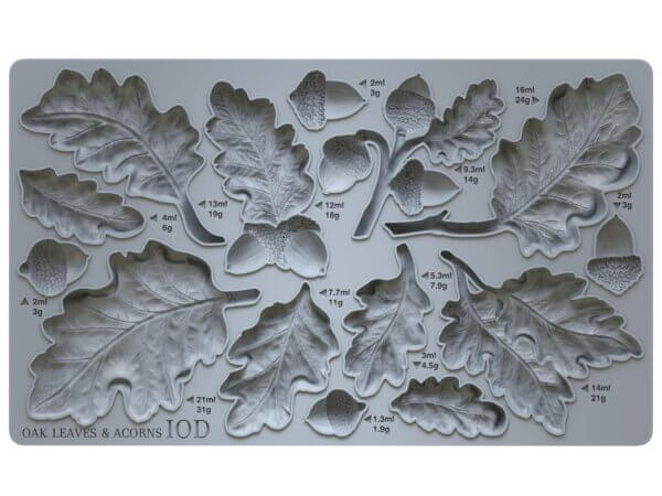 Iron Orchid Designs Oak Leaves & Acorns Decor Mould