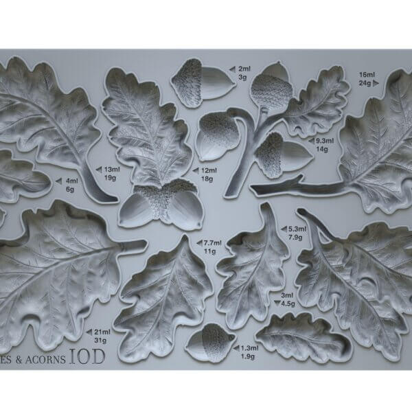 Iron Orchid Designs Oak Leaves & Acorns Decor Mould