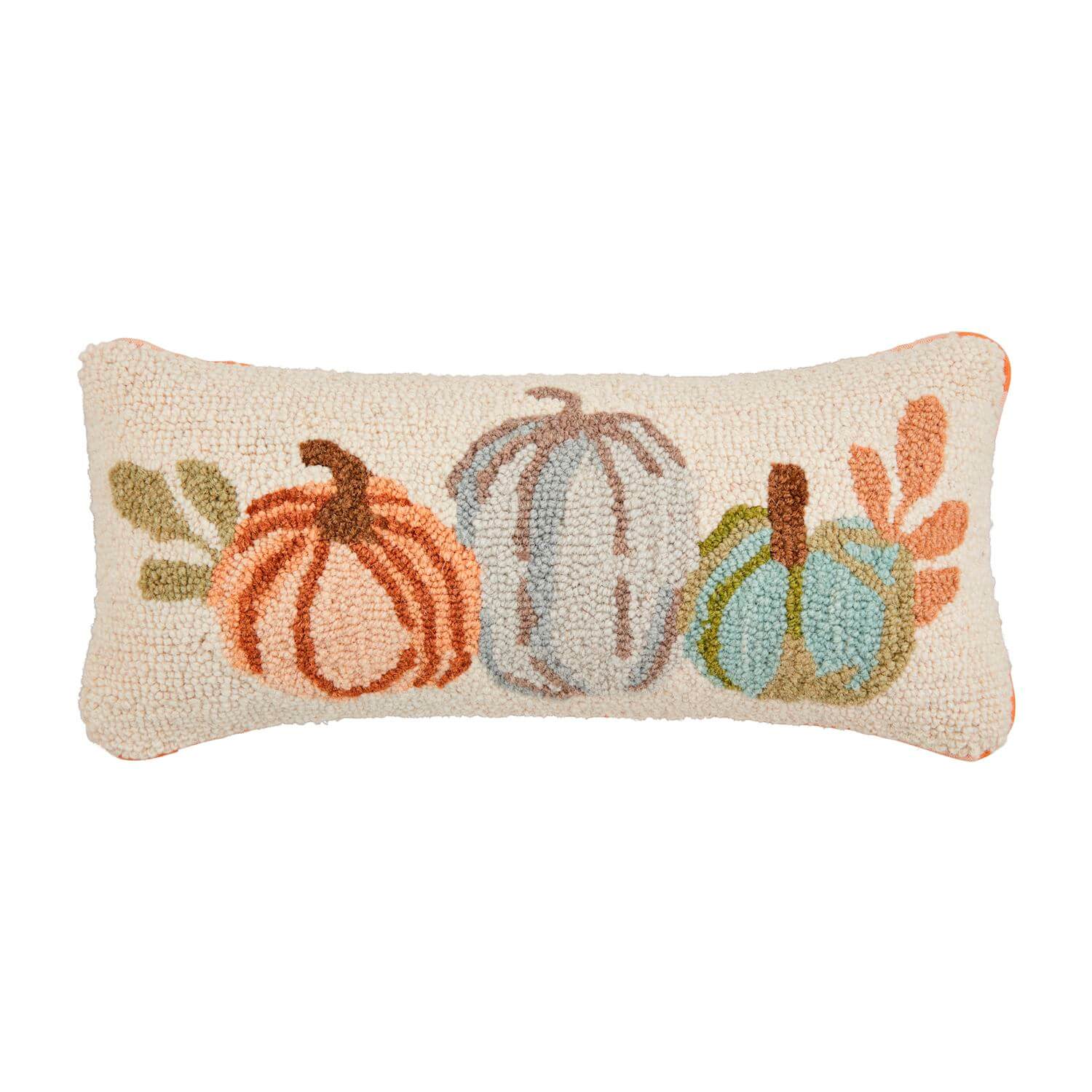 Lumbar Pumpkin Wool Hook Pillow