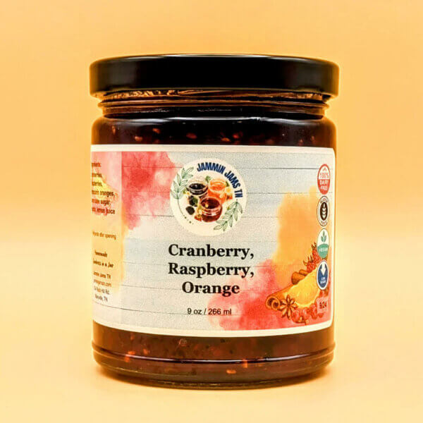 Cranberry, Raspberry, Orange Jam